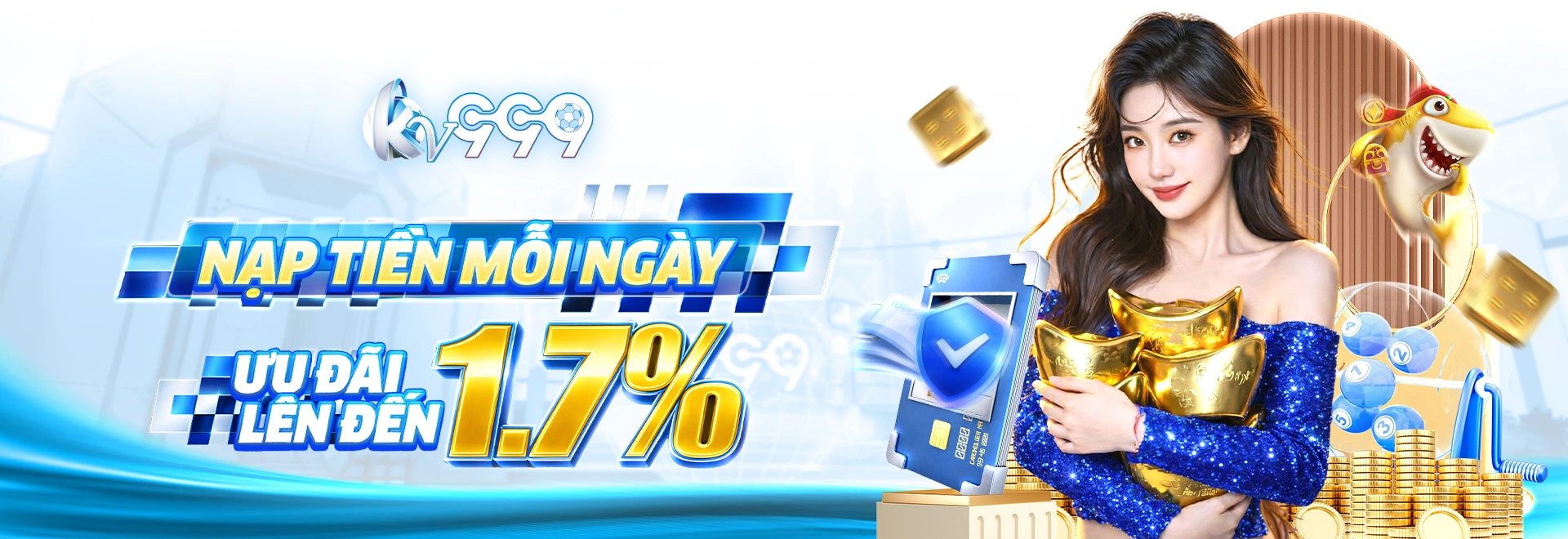 Hình giới thiệu Slot game, vòng quay, biểu tượng và dịch vụ di động tại Kv999